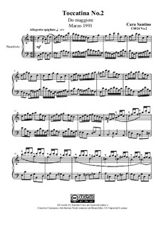 Toccatina No.2 in C for piano, CS024 No.2: Toccatina No.2 in C for piano by Santino Cara