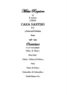 Missa requiem, CS044: No.00 Ouverture, 1 and 2 movement by Santino Cara