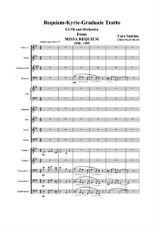 Missa requiem, CS044: No.01-02-03 Requiem, Kyrie, Graduale, Tratto by Santino Cara