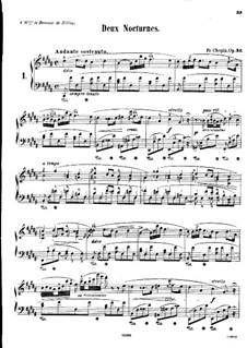 Nocturnes, Op.32: No.1 in B Major by Frédéric Chopin