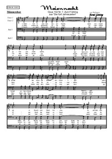 Die 5 Jahreszeiten Nr.1: Zum Frühling: Für Männerchor, Op.102 Nr.1 M by Oliviere Lebrierre