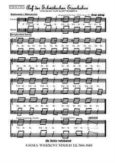 Auf der Schwäbschen Eisenbahne: Auf der Schwäbschen Eisenbahne, Op.375 by folklore