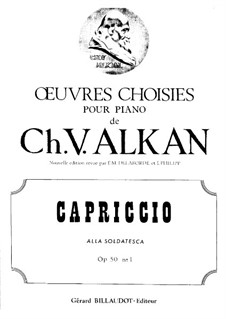 Capriccio alla soldatesca, Op.50: Capriccio alla soldatesca by Charles-Valentin Alkan