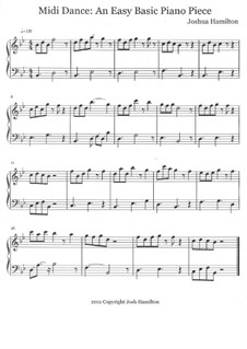 Midi Dance: An Easy Basic Piano Piece: Midi Dance: An Easy Basic Piano Piece by Joshua Hamilton