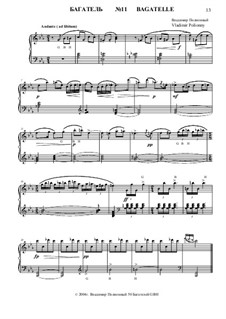 50 Bagatelles GBH: Bagatelle No.11 by Vladimir Polionny