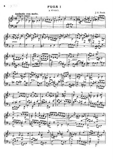 Complete Movements (The Art of Fugue, BWV 1080) by J.S. Bach on