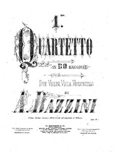 String Quartet No.1 in C Major: Parts by Antonio Bazzini
