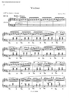 No.1 in D Flat Major: For piano by Frédéric Chopin