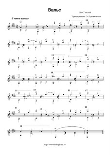 Вальс: Для гитары by Lyev Nikolayevich Tolstoy