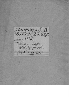 Sonata for Violin and Basso Continuo No.1: Sonata for Violin and Basso Continuo No.1 by Domenico Zipoli