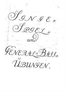 Songs for Voice and Basso Continuo: Songs for Voice and Basso Continuo by Georg Philipp Telemann