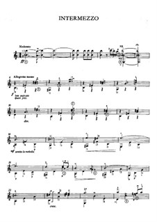 Goyescas: Intermezzo, for guitar by Enrique Granados