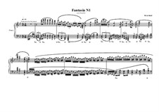 Fantasia No.1 for piano, MVWV 580: Fantasia No.1 for piano by Maurice Verheul