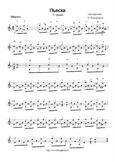 No.5 Stückchen (Little Piece): For guitar by Robert Schumann