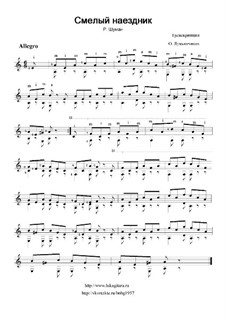 No.8 Wilder Reiter (The Wild Horseman): For guitar by Robert Schumann