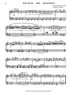 50 Bagatelles GBH: Bagatelle No.40 by Vladimir Polionny