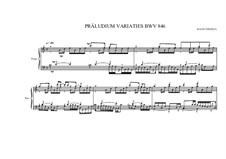 Präludium variations for piano, BWV 846 MVWV 579: Präludium variations for piano by Johann Sebastian Bach, Maurice Verheul