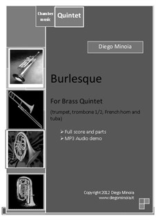 Burlesque: For brass quintet by Diego Minoia