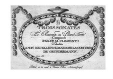 Three Sonatas, Op.10: Three Sonatas by Muzio Clementi