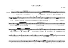 Cello suite No.1, MVWV 36: Cello suite No.1 by Maurice Verheul