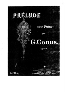 Prelude, Op.33: Prelude by Georges Conus
