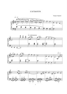 Cat Bayun, Op.1 No.6: Cat Bayun by Gregory Grigoriev
