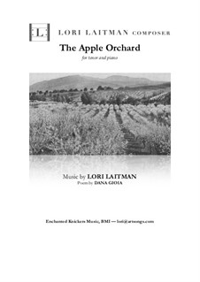 The Apple Orchard: Tenor and piano version (priced for 2 copies) by Lori Laitman
