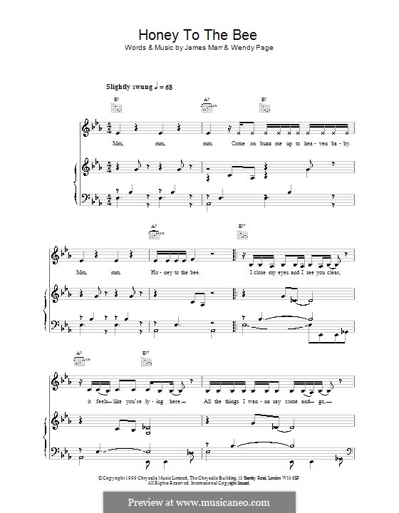 Honey to the Bee: For voice and piano (or guitar) by Billie Piper