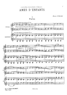 Ames d'enfants: For piano four hands by Jean Cras