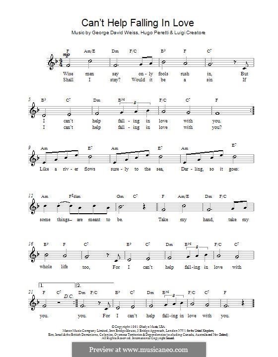 Can t falling love аккорды. Can't help Falling Ноты. Elvis Presley can't help Falling in Love Ноты. Elvis Presley cant help Ноты. I cant help Falling in Love Ноты.