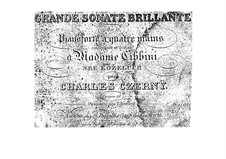 Sonata for Piano Four Hands, Op.10: First part, second part by Carl Czerny