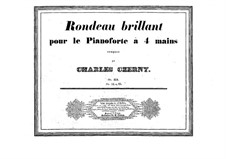 Rondo Brilliant for Piano four Hands, Op.321: Rondo Brilliant for Piano four Hands by Carl Czerny