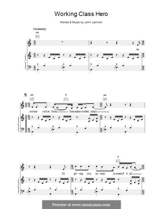 My Hero sheet music for voice, piano or guitar (PDF-interactive)