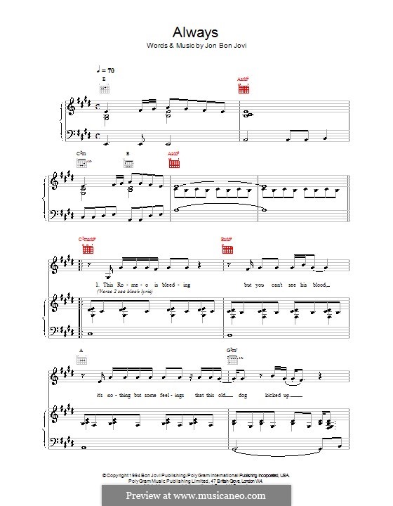 lyrics to always bon jovi
