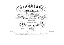 Sonata for Piano No.5 in E Major, Op.76: Sonata for Piano No.5 in E Major by Carl Czerny