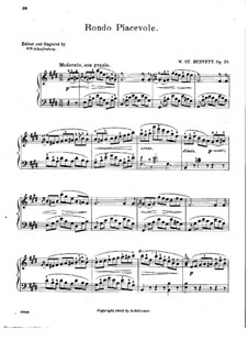 Rondo piacevole in E Major, Op.25: For piano by William Sterndale Bennett
