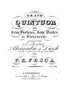 String Quintet in E Major, Op.15: String Quintet in E Major by Friedrich Fesca