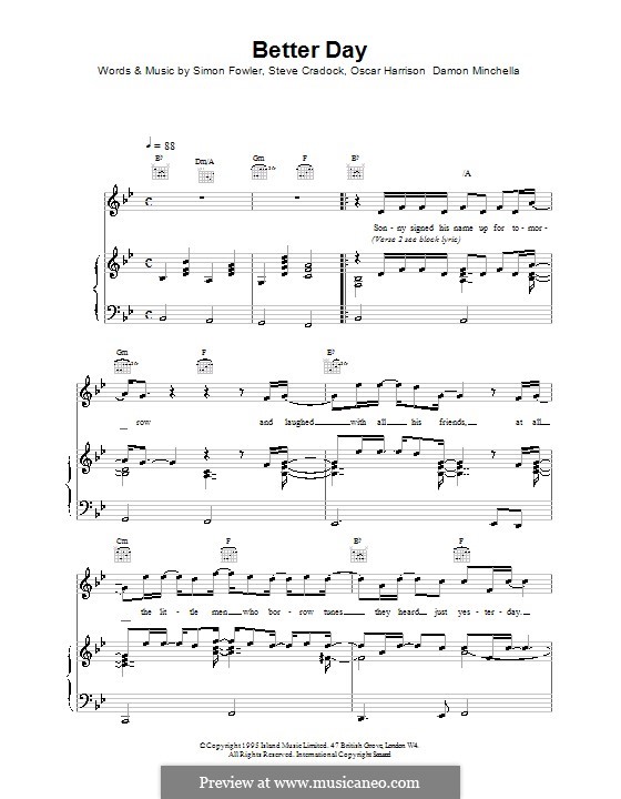 Better Day (Ocean Colour Scene) by D. Minchella, O. Harrison, S. Fowler