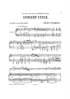 Concert Piece for Viola and Piano: Concert Piece for Viola and Piano by Leon Firket