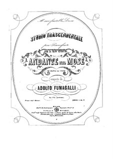 Studio Trascendentale, Op.102: For piano by Adolfo Fumagalli