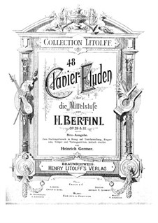 Twenty-Four Etudes, Op.29: Complete set by Henri Jérôme Bertini