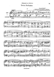 Three Preludes: Three Preludes by Maurice Blazy