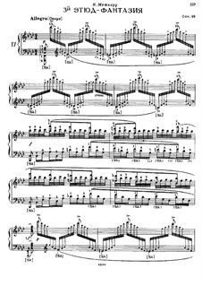 Etude-Fantasia No.3, Op.48: Etude-Fantasia No.3 by Felix Blumenfeld