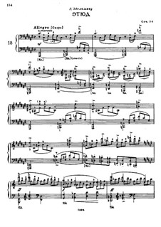 Etude in F Sharp Major, Op.54: For piano by Felix Blumenfeld