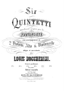 Piano Quintet No.5 in E Major, G.417, Op.57: Piano Quintet No.5 in E Major by Luigi Boccherini