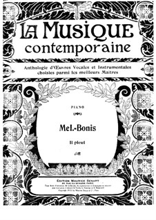 Il pleut: For piano by Mel Bonis