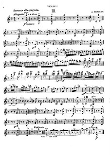 Serenata alla spagnola: Parts by Alexander Borodin