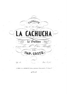 Caprice on Spanish Aria 'La Cachucha', Op.13: For guitar by Napoléon Coste
