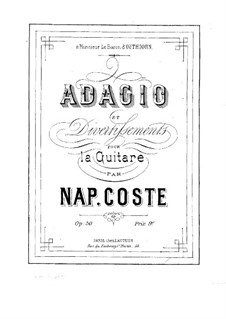 Adagio and Divertissements, Op.50: Adagio and Divertissements by Napoléon Coste