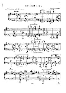 Scherzo in B-Flat Major Sheet music for Piano (Solo)